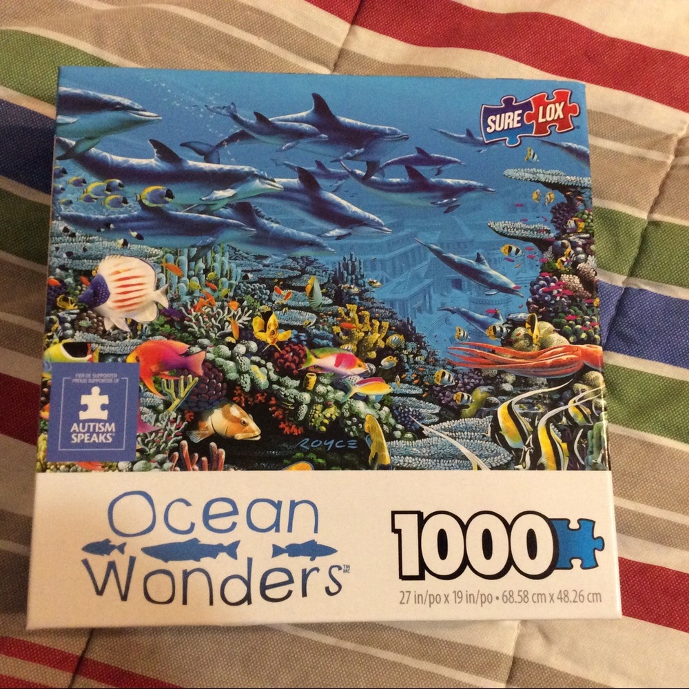 New TCG Sure-Lox 1000 pc puzzle Ocean Wonders
